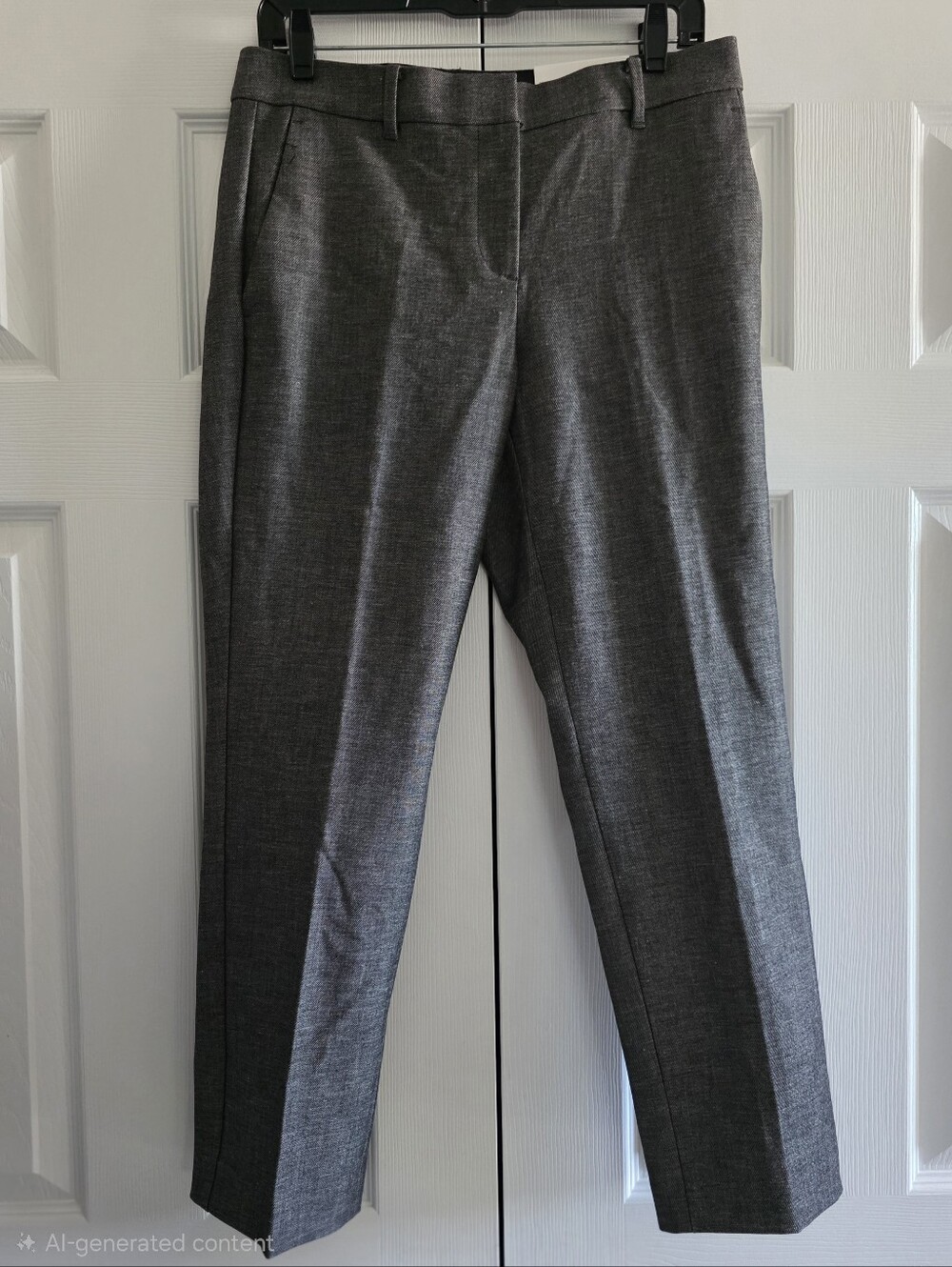 Ann Taylor The Ankle Pant Bi-Stretch Curvy Fit Dark Gray Women's Size 4 NWT - Picture 3 of 7